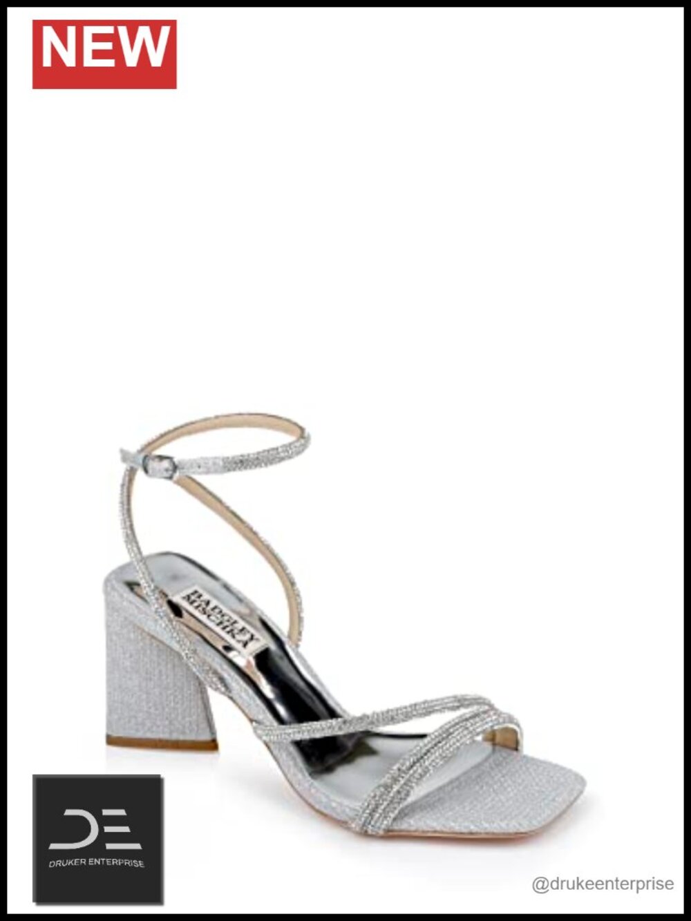 Heeled Sandals for Women, Block Heel, Ankle Strap, Open Toe, Breathable Leather